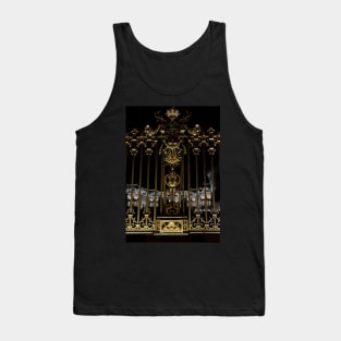 Gate of the Palace of Versailles by night Tank Top